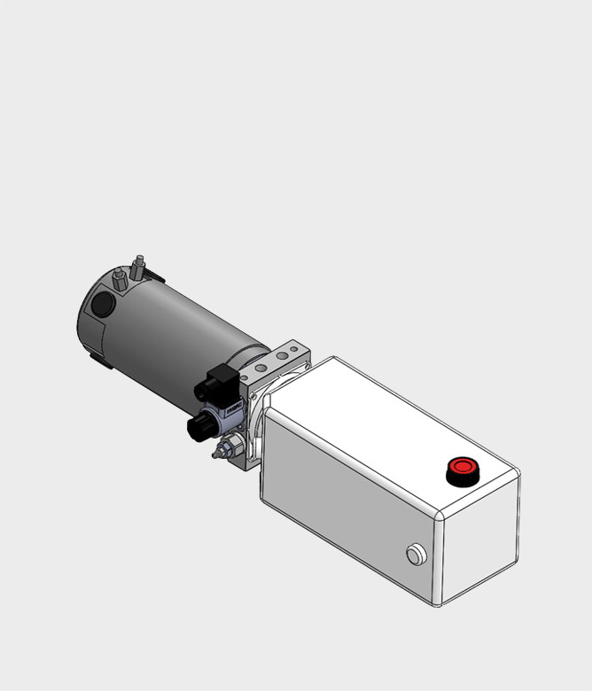Hydraulik-Aggregat einfachwirkend 12V Nennleistung - 2,0kW Pumpe - 2,6cm3  Betriebsdruck Max. - 21MPa Tank - 11L