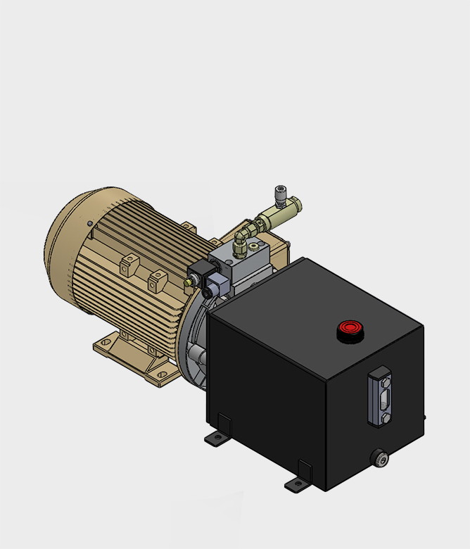 Hydraulikaggregat 230V Kompaktaggregat für einfachwirkende Zylinder, 2,2KW