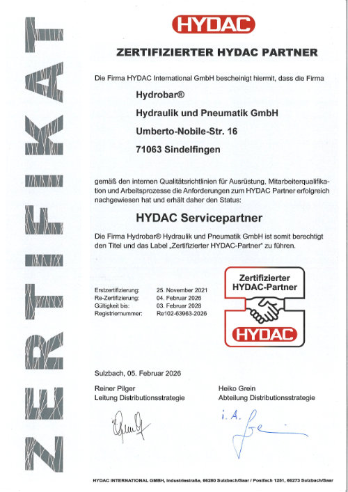 Hydrobar-HYDAC-Servicepartner-Zertifizierung-2026.