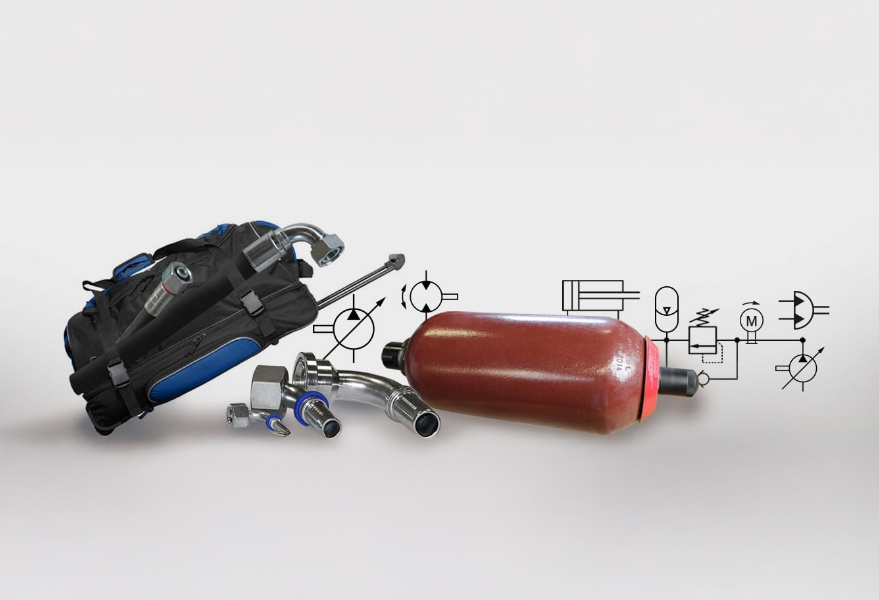 Werkzeug und Hydraulikkomponenten für Inhouse-Schulung