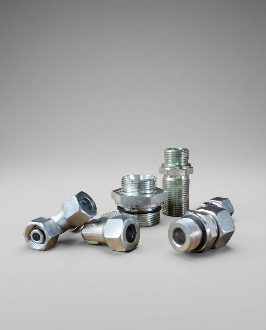 Hydraulikverschraubungen und Anschlüsse für Hydraulikleitungen und Hydraulikanlagen