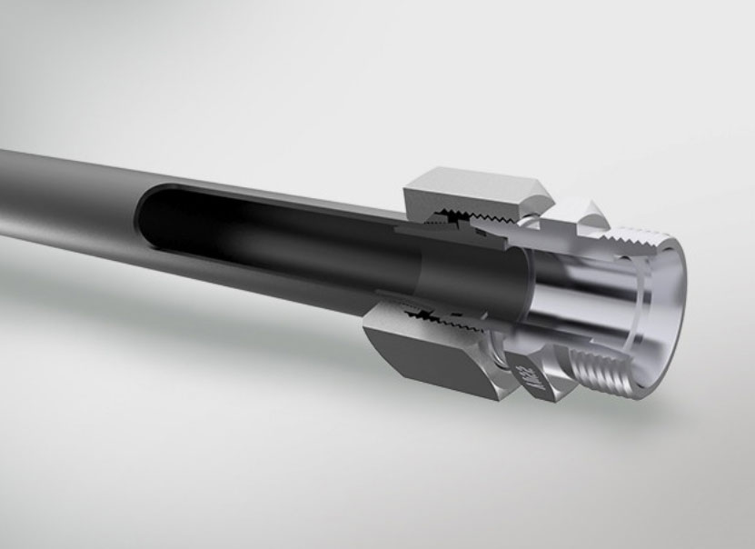 Hydraulikverschraubung zur sicheren Verbindung von Hydraulikrohren in Hydraulikanlagen