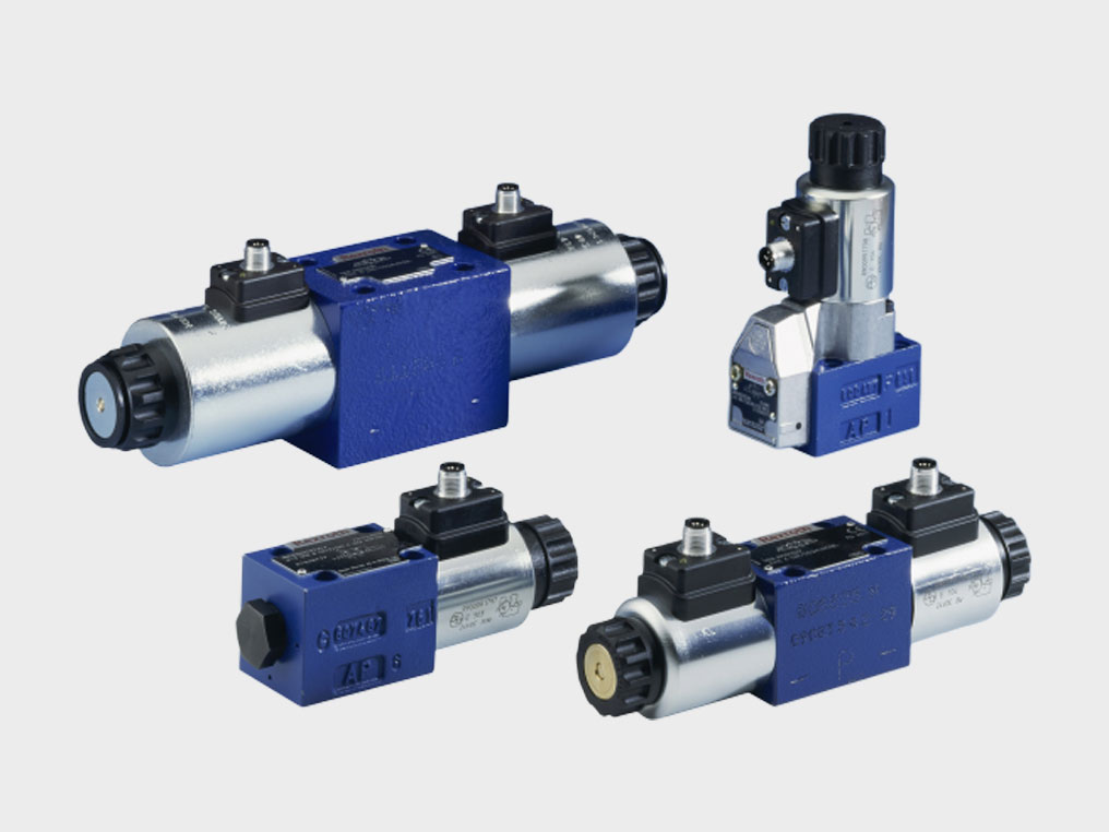 Bosch Rexroth Wegeventile für industrielle Hydrauliksysteme.