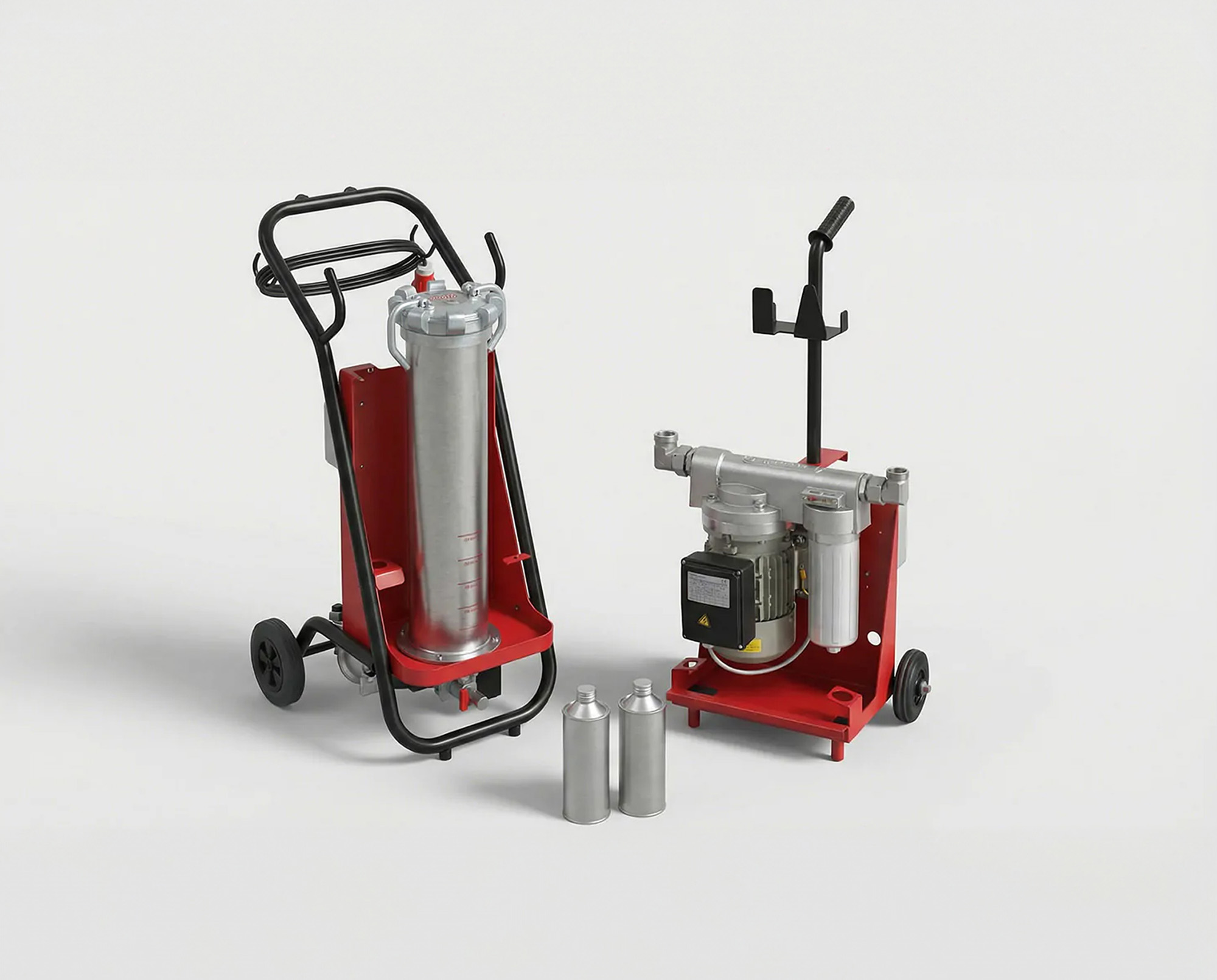 Filterwagen zur mobilen Filtration von Hydrauliköl in Hydraulikanlagen