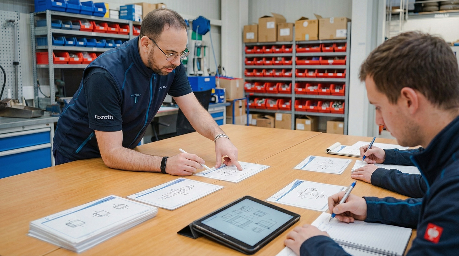 Hydraulik-Schulung zum Lesen und Interpretieren von Hydraulik-Schaltplänen